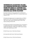 INTERMEDIATE ACCOUNTING VOLUME 1 5TH CANADIAN EDITION KIN LO GEORGE FISHER TEST BANK ALL CHAPTERS 100&percnt; ORIGINAL VERIFIED A&plus; PRACTICE SCRIPT UPDATED 2026 TESTED SOLUTIONS