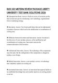 BUSI 352 MIDTERM REVIEW PACKAGE LIBERTY UNIVERSITY TEST BANK SOLUTIONS 2026