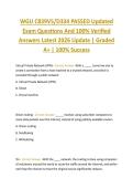 WGU C839V5&sol;D334 PASSED Updated  Exam Questions And 100&percnt; Verified  Answers Latest 2026 Update &vert; Graded  A&plus; &vert; 100&percnt; Success 
