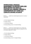 INTERNATIONAL FINANCIAL MANAGEMENT 9TH EDITION CHEOL EUN BRUCE RESNICK TEST BANK ALL CHAPTERS 100&percnt; ORIGINAL VERIFIED A&plus; COMPREHENSIVE TEST PAPER 2026 COMPLETE ANSWERS ACCURATE