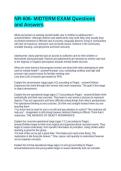 NR-606- MIDTERM EXAM Questions and Answers