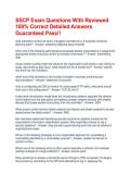 SSCP Exam Questions With Reviewed 100&percnt; Correct Detailed Answers Guaranteed Pass&excl;&excl;