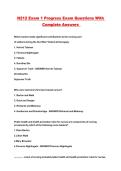 N212 Exam 1 Progress Exam Questions With Complete Answers 