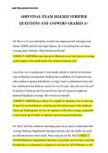 AHIP FINAL EXAM 2024&sol;2025 VERIFIED  QUESTIONS AND ANSWERS GRADED A&plus; 