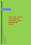 AHIP 2026 Modules 1 to 5 Questions and Answers