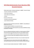 N212 Med Administration Exam Questions With Accurate Answers 