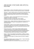 AMD 245 EXAM 1 STUDY GUIDE 2026 WITH FULL SOLUTIONS