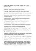 AMD 245 FINAL STUDY GUIDE 2026 WITH FULL SOLUTIONS