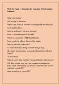 NUR 234 Exam 1 - Questions 2&sol;4 Questions With Complete Solutions