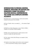 INTRODUCTION TO PROCESS CONTROL CHEMICAL INDUSTRIES 3RD EDITION JOSE ROMAGNOLI AHMET PALAZOGLU SOLUTION MANUAL COMPREHENSIVE TEST PAPER 2026 COMPLETE ANSWERS ACCURATE