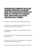 INTRODUCTORY CHEMISTRY AN ACTIVE LEARNING APPROACH 7TH EDITION MARK CRACOLICE EDWARD PETERS TEST BANK ALL CHAPTERS 100&percnt; ORIGINAL FINAL STUDY GUIDE 2026 SOLVED QUESTIONS FULLY CORRECT