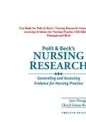 Test Bank for Polit & Beck&rsquo;s Nursing Research&colon; Generating and Assessing Evidence for Nursing Practice 12th Edition by Flanagan and Beck