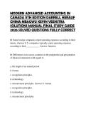 MODERN ADVANCED ACCOUNTING IN CANADA 11TH EDITION DARRELL HERAUF CHIMA MBAGWU KEVIN VEENSTRA SOLUTIONS MANUAL FINAL STUDY GUIDE 2026 SOLVED QUESTIONS FULLY CORRECT