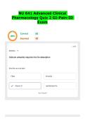 NU 641 Advanced Clinical Pharmacology Quiz 2 GI-Pain-ID Exam &vert;Accurate&vert;Verified 2026