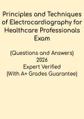 Principles and Techniques of Electrocardiography for Healthcare Professionals
