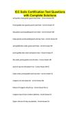 ICC Soils Certification Test Questions with Complete Solutions