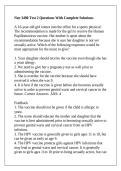 Nur 3490 Test 2 Questions With Complete Solutions