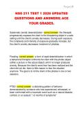 NSG 211 TEST 1 2026 UPDATED  QUESTIONS AND ANSWERS&vert; ACE  YOUR GRADES&period;