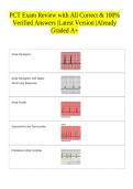 PCT Exam Review with All Correct & 100&percnt; Verified Answers &vert;Latest Version &vert;Already Graded A&plus; 