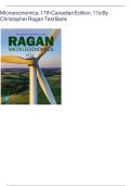 Microeconomics 17th Canadian Edition Test Bank by Christopher Ragan - Complete Practice Questions & Answers