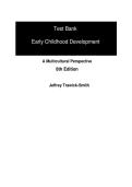 Test Bank Early Childhood Development A Multicultural Perspective 8th Edition Jeffrey Trawick-Smith