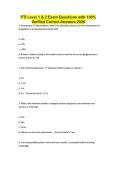 PTI Level 1 & 2 Exam Questions with 100&percnt; Verified Correct Answers 2026