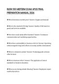 BUSN 100 MIDTERM EXAM APUS FINAL PREPARATION MANUAL 2026