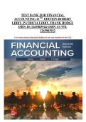 Financial Accounting 11th Edition &ndash; Robert Libby&comma; Patricia Libby & Frank Hodge &lpar;ISBN 9781265083922&rpar; Complete Test Bank