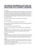 ADVANCED PHARMACOLOGY NSG 533 QUESTIONS WITH CORRECT ANSWERS