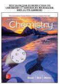 Introduction to Chemistry 5th Edition &ndash; Rich Bauer &lpar;ISBN 978-1260085303&rpar; Complete Test Bank