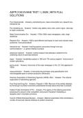 ADPR 3100 EVANS TEST 1 2026 WITH FULL SOLUTIONS