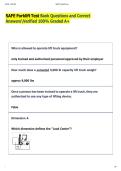   SAFE Forklift Test Bank Questions and Correct  AnswersVerified 100&percnt; Graded A&plus;