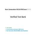 Next Generation NCLEX-RN Exam &lpar;NGN&rpar; Questions and Correct Answers