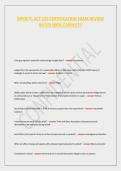 MPOETC ACT 120 CERTIFICATION EXAM REVIEW RATED 100&percnt; CORRECT&excl;&excl;