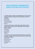 WGU PSYCH D094 OBJ&period; ASSESSMENT WITH COMPLETE SOLUTIONS &lpar;LATEST&rpar; UPDATED&excl;&excl;