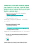ILLINOIS MPJE MOCK EXAM QUESTIONS FORM A  REAL EXAM LATEST 2026-2027 UPDATE WITH 100  QUESTIONS & 100&percnt; CORRECT DETAILED ANSWERS  GRADED A&plus; &lpar;BRAND NEW&excl;&excl;&rpar;