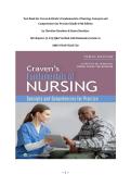 Test Bank for Craven & Hirnle's Fundamentals of Nursing&colon; Concepts and Competencies for Practice Kindle 10th Edition by Christine Henshaw & Renee Rassilyer &vert;All Chapters &lpar;1-43&rpar;&vert; Q&A Verified with Rationales &vert;Grade A&plus; &vert;ISBN 9781975205720