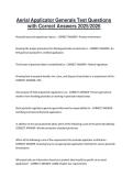 Aerial Applicator Generals Test Questions with Correct Answers 2025&sol;2026
