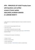 ATPL - PRINCIPLES OF FLIGHT Practice Exam  with Questions and verified  answers&vert;&vert;Latest update  2025&sol;2026&vert;&vert;ALREADY GRADED  A&plus;&vert;&vert;BRAND NEW&excl;&excl;&excl;&excl; 