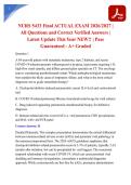 NURS 5433 Final ACTUAL EXAM 2026&sol;2027 &vert; All Questions and Correct Verified Answers &vert; Latest Update This Year NEW&excl;&excl; &vert; Pass Guaranteed - A&plus; Graded