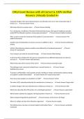 CMLA Exam Review with all Correct & 100&percnt; Verified Answers &vert;Already Graded A&plus;