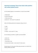Maryland Cosmetology Theory Exam Study Guide questions with verified detailed answers