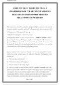 GNRS 558&colon; EXAM 3&vert; GNRS 558&colon; EXAM 4  &lpar;PHARMACOLOGY FOR ADVANCED NURSING&rpar;  PRACTICE QUESTIONS WITH VERIFIED  SOLUTIONS NEW MODIFIED 