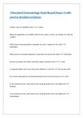 &lpar;Maryland Cosmetology State Board&rpar; Exam 3 with precise detailed solutions