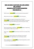BIOD 103 EXAM 5&vert;QUESTIONS AND 100&percnt; CORRECT WELL DETAILED ANSWERS&vert;LATEST UPDATE&excl;&excl;&excl;&excl;2026&vert;GUARANTEED PASS&vert;GRADED A&plus;&vert;VERIFIED
