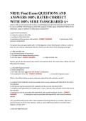 NR511 Final Exam QUESTIONS AND ANSWERS 100&percnt; RATED CORRECT WITH 100&percnt; SURE PASS&vert;GRADED A&plus;