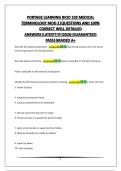 PORTAGE LEARNING BIOD 103 MEDICAL TERMINOLOGY MOD 2  &vert;QUESTIONS AND 100&percnt; CORRECT WELL DETAILED ANSWERS&vert;LATEST UPDATE&excl;&excl;&excl;&excl;2026&vert;GUARANTEED PASS&vert;GRADED A&plus;&vert;VERIFIED