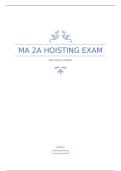 MA 2A hoisting exam