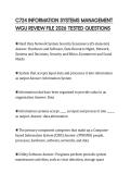 C724 INFORMATION SYSTEMS MANAGEMENT WGU REVIEW FILE 2026 TESTED QUESTIONS