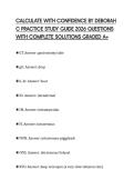 CALCULATE WITH CONFIDENCE BY DEBORAH C PRACTICE STUDY GUIDE 2026 QUESTIONS WITH COMPLETE SOLUTIONS GRADED A&plus;